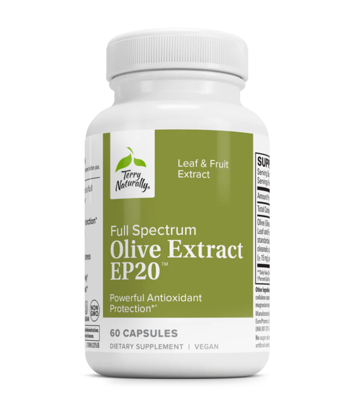 Olive Extract EP20, 60 Caps, Terry Naturally