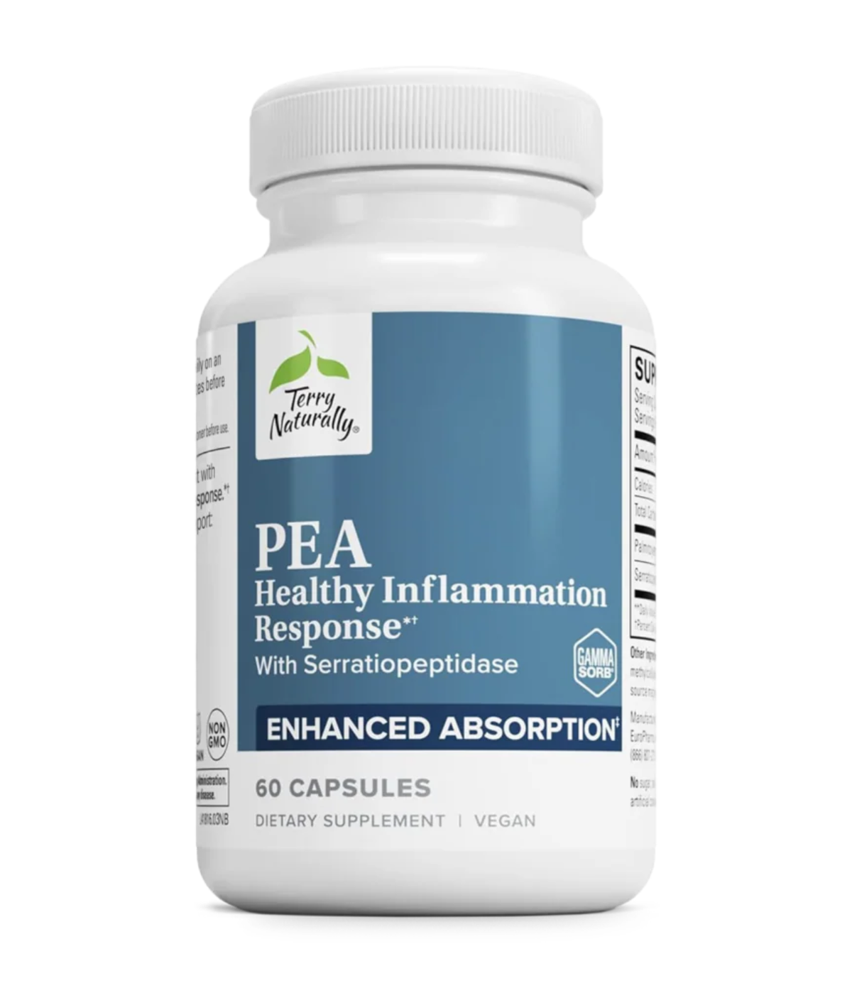 PEA, Inflammation Response, 60 Caps, Terry Naturally