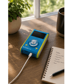VariZapper 2.0 - Frequency Generator, by Dr Hulda Clark, charging on a table