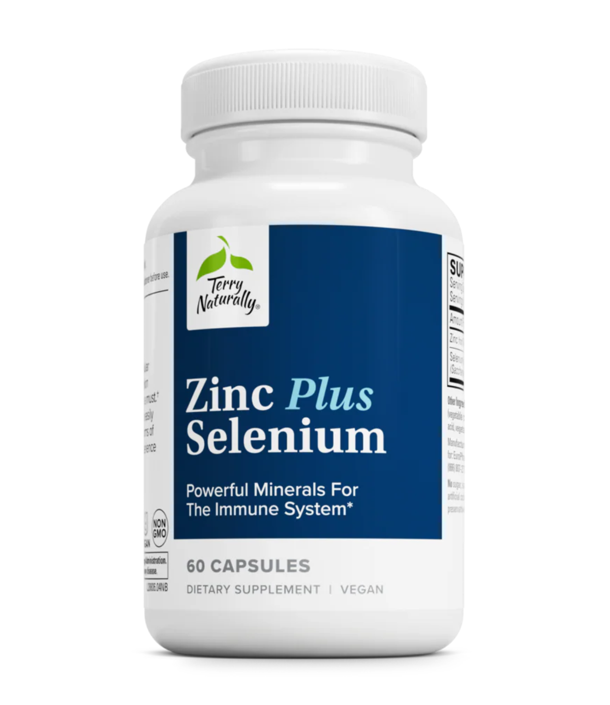 Zinc Plus Selenium, 60 Caps, Terry Naturally