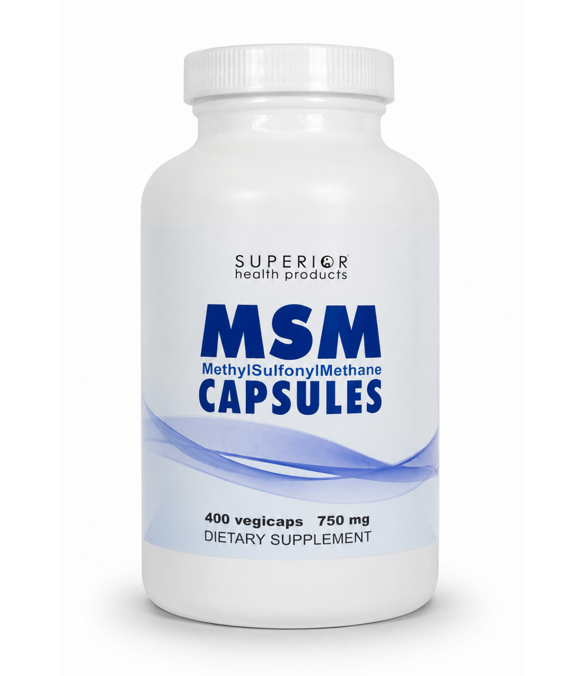 MSM, 400 Veg Caps, 625 mg each, Superior Health Products