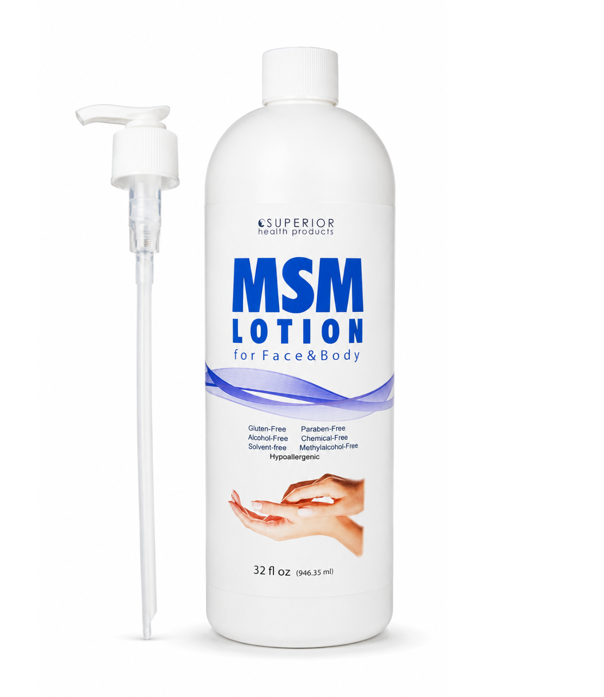MSM Lotion, 32oz, Superior Health Products