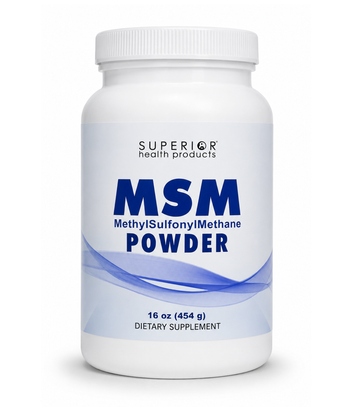 MSM, Powder, 16oz, Superior Health Products